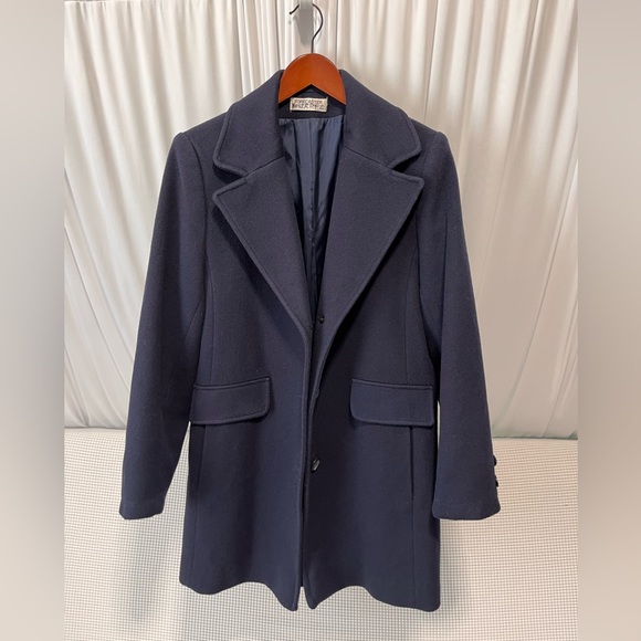 forecaster of boston Jackets & Blazers - Forecaster of Boston Vintage 100% Wool Women's Coat Sz 10 Blue Union US Made